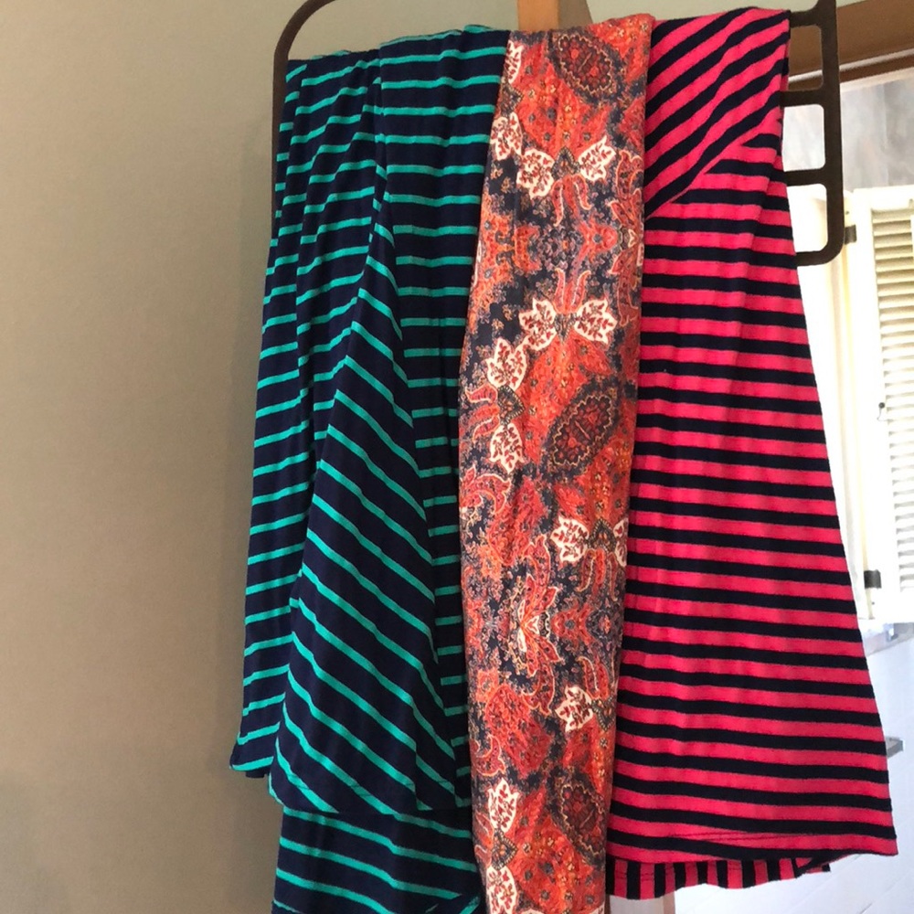 Three long skirts
